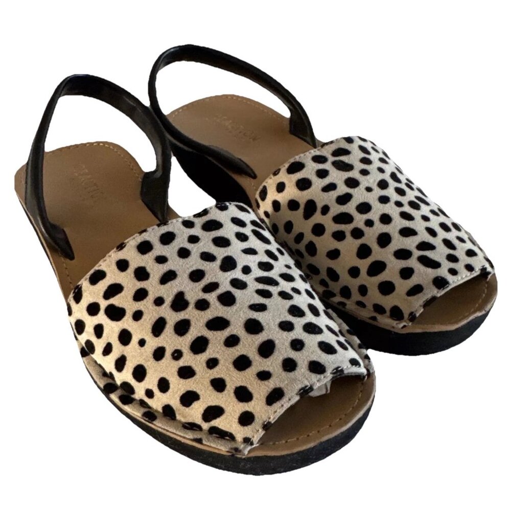 Kenneth Cole Reaction Women's Slingback Sandals Size 6.5 Casual Animal Print